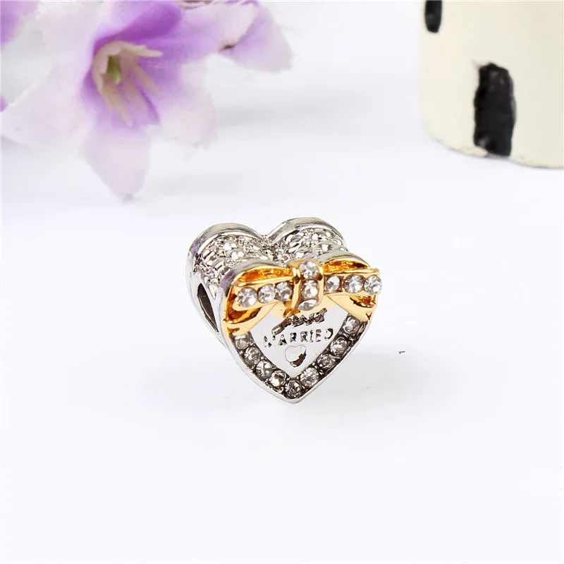 2018 новый лук узел подвески Bijoux бисер подходят оригинальный пандо браслет