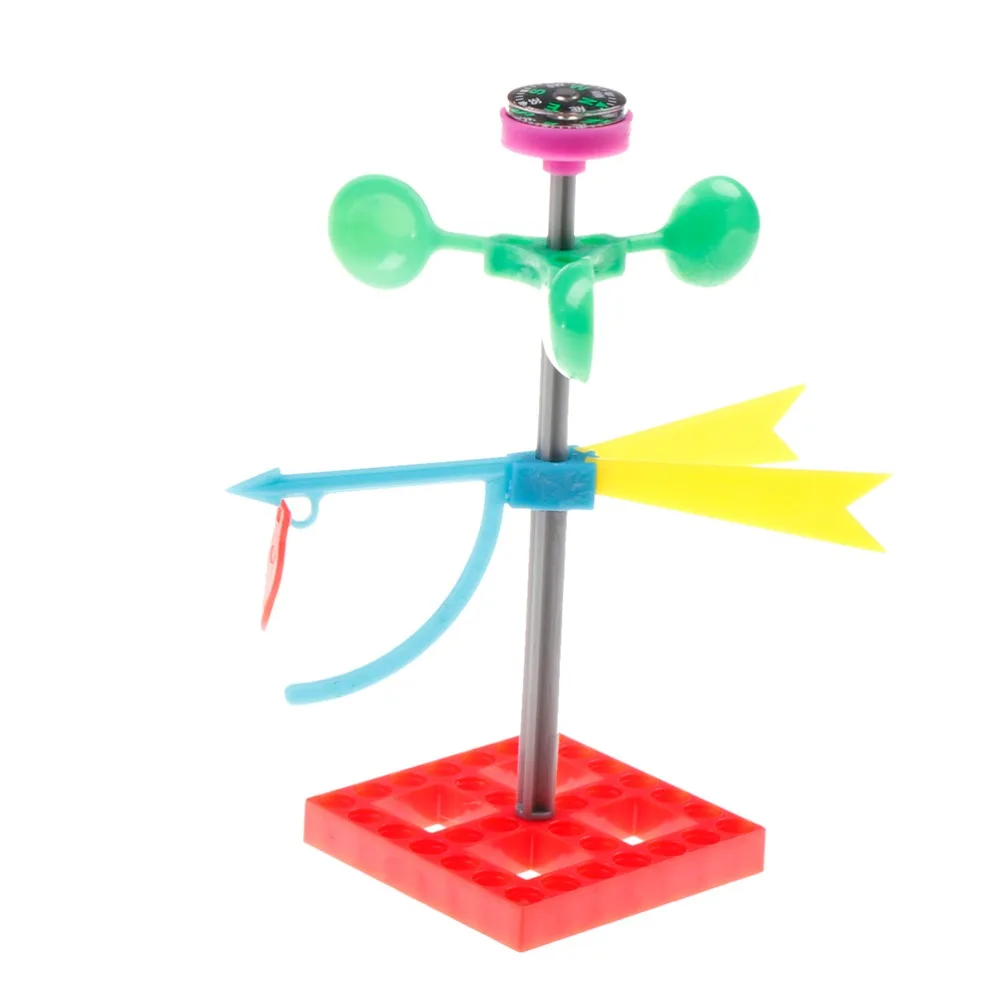 

1PCS Mini Wind Vane Toys Science Wind Power Model Gifts For Children Early Learning Educational Toys