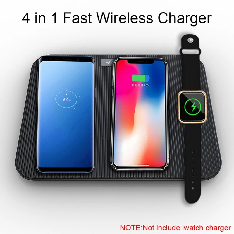 

Multi-function three-in-one wireless charger for iPhone8/XS/XR Apple Watch AirPods