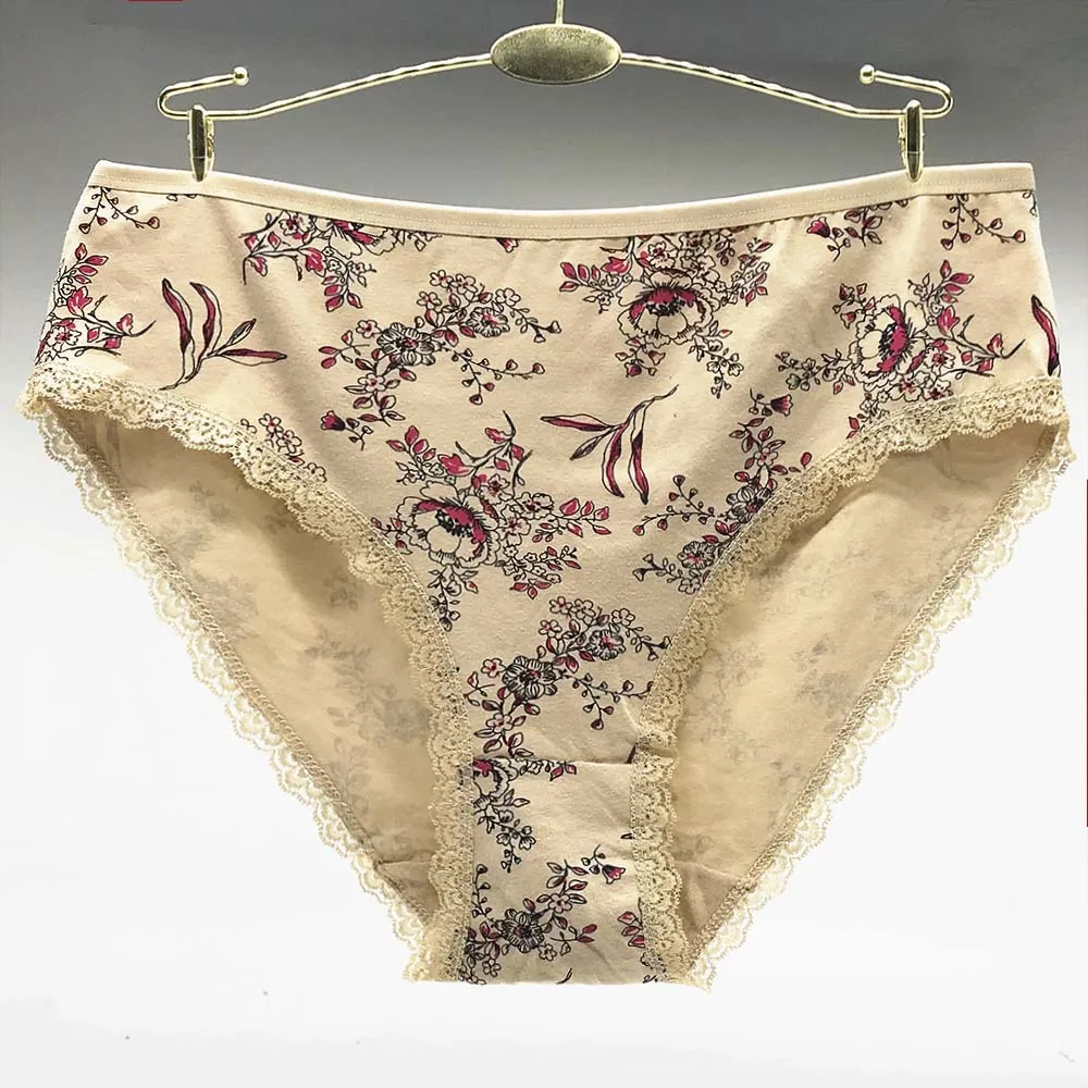 CURRAD 6pieces/lot Cotton panties women underwear plus size briefs high waiste underpant female panty for woman XXL XXXL XXXXL ladies underwear