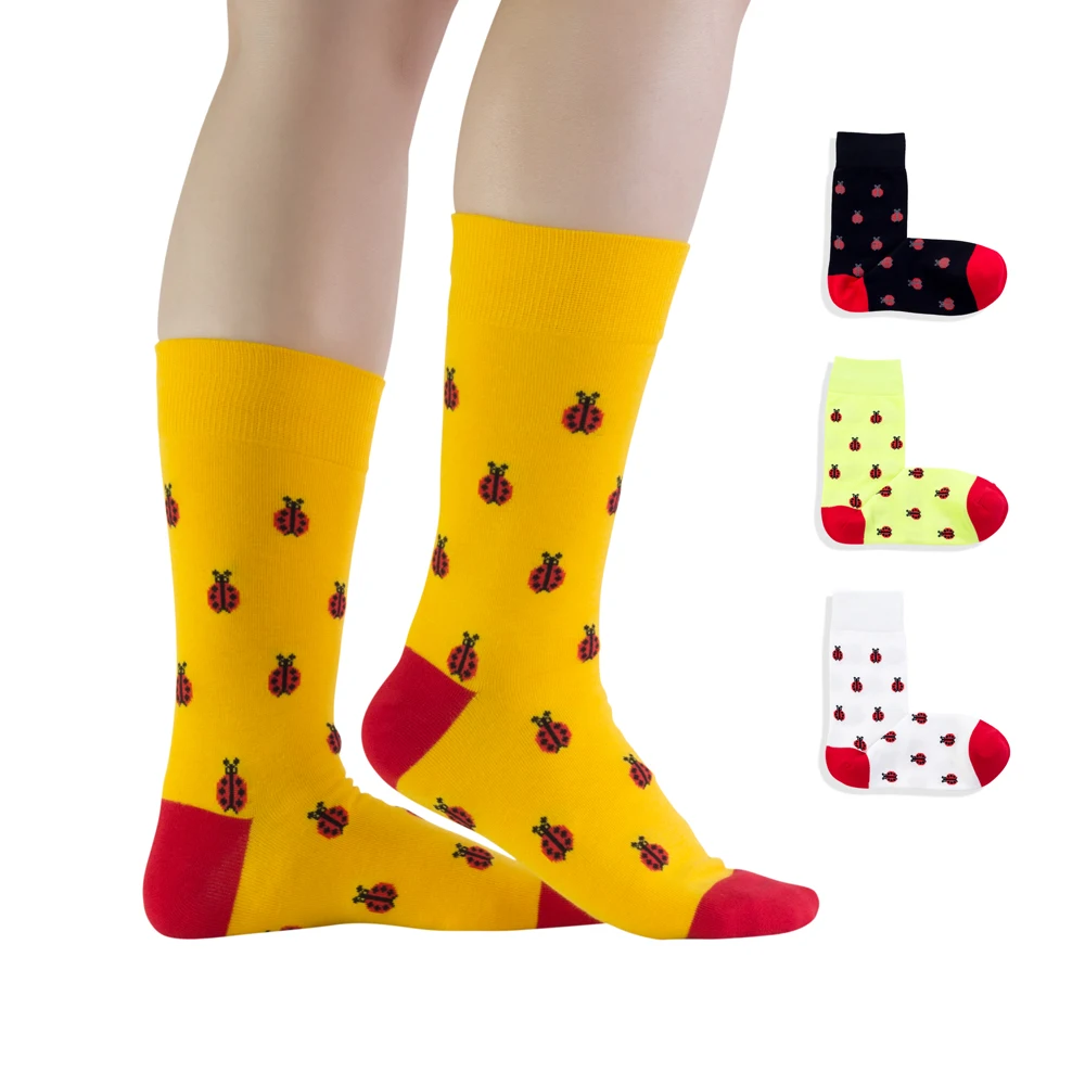 

Man and women insect pattern sports socks moisture absorption resistance Breathable 4 pairs / bags color is optionalMessage note