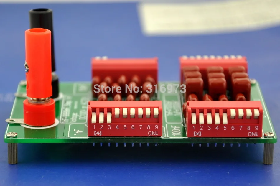 Electronics-Salon 1nF to 9999nF Step-1nF Four Decade Programmable Capacitor Board.