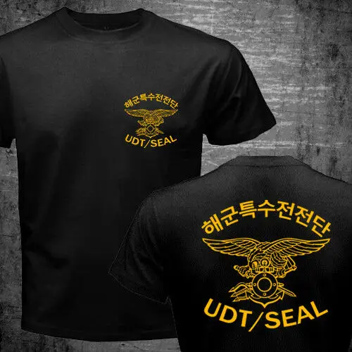 2019 крутая Новая Южная Корея Rok Navy Udt/печать спецназ Военная футболка