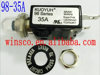 

10PCS/LOT 98-35A Waterproof cap 100% NEW KUOYUH CIRCUIT BREAKER 98 SERIES 35A
