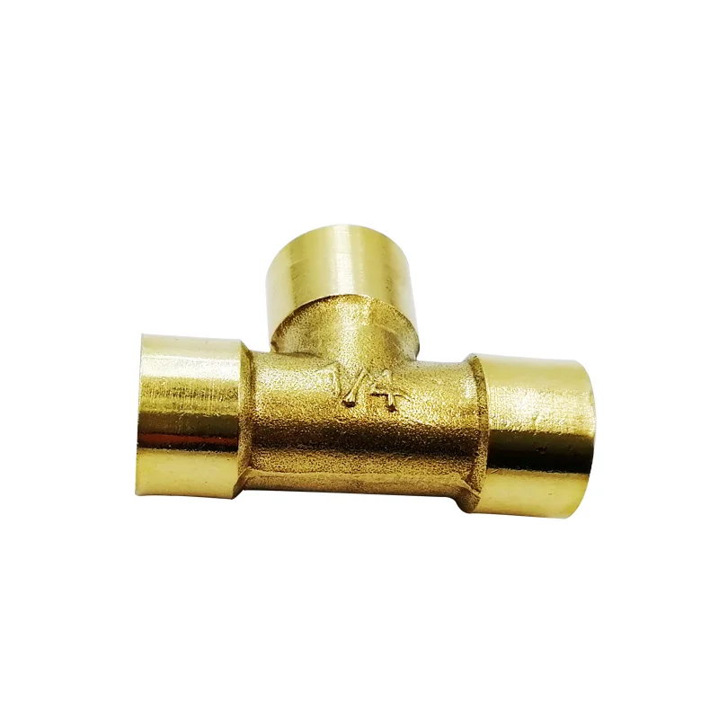Латунь 1/8 &quot1/4" 3/8 &quot1/2" 3/4 "Женская резьба 3 способ тройник Тип штуцер