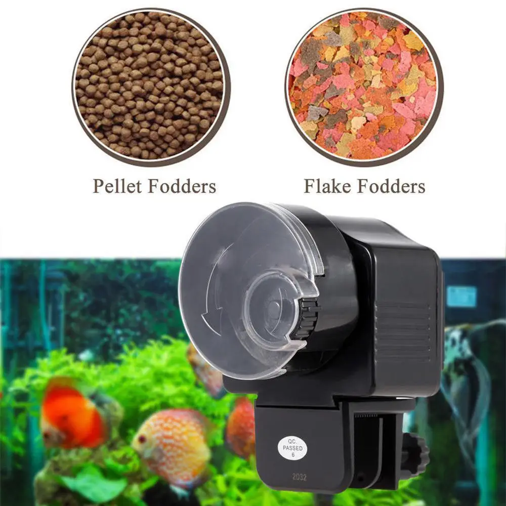NCFAQUA черный цифровой аквариумный автоматический податчик для рыбы резервуар для черепахи кормушка с таймером питомец Подающая машина