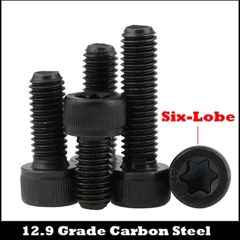 

M8 M8*12/16/20 M8x12/16/20 12.9 Grade Carbon Steel Torx Six Lobe Pin Cap Cup Allen Head Bolt Hex Hexagon Socket Security Screw