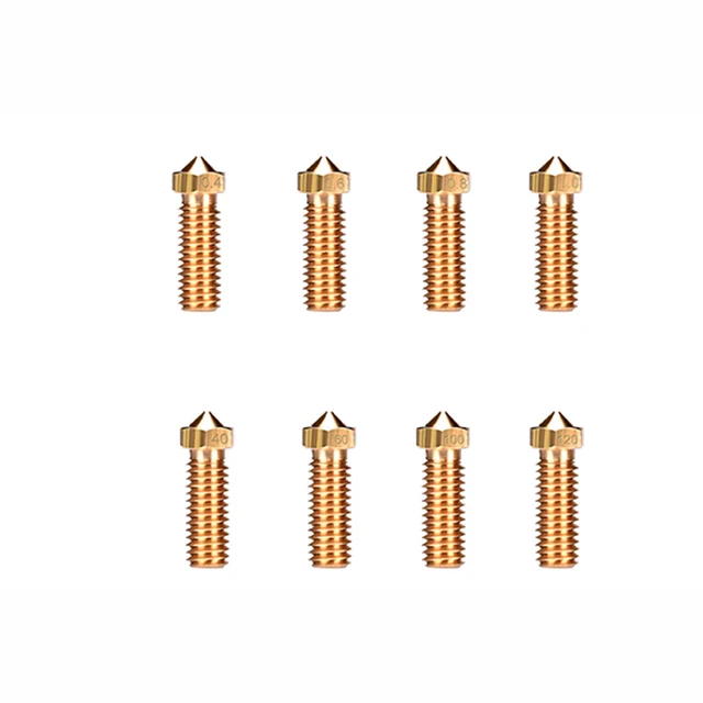 Special Offers 2pcs 3D printer accessories Hot Sale Brass E3D-V6 nozzle 0.4/0.6/0.8/1.0/1.2mm large-diameter volcano lengthened nozzle Special Offers 2pcs 3D printer accessories Hot Sale Brass E3D-V6 nozzle 0.4/0.6/0.8/1.0/1.2mm large-diameter volcano lengthened nozzle