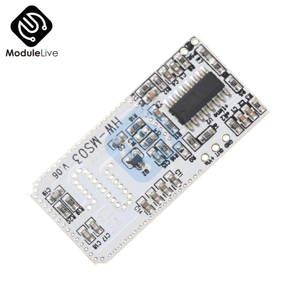 

HW-MS03 High Performance Motion Sensor Module Radar Sensor 2.4GHz to 5.8GHz Microwave Radar Sensor Module Board for Arduino