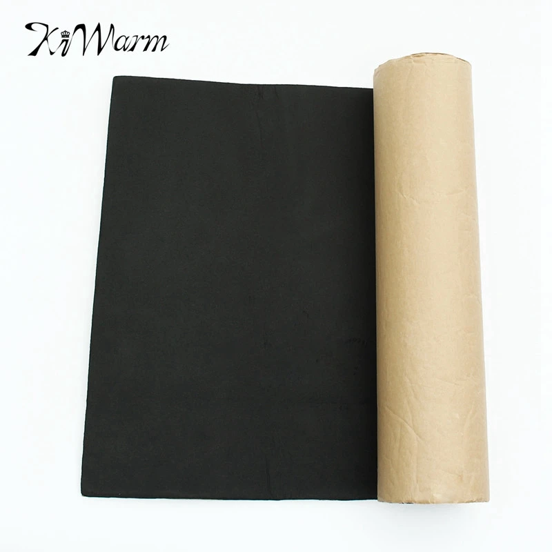 

39.4" x 19.7" Black Rubber Vehicle Insulation Closed Cell Foam Sheet Self adhesive Flame Retardant