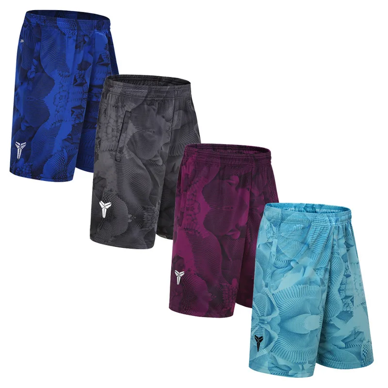 

Wholesale basketball sports shorts five shorts black Mamba loose large size over the knee speed dry breathable running shorts
