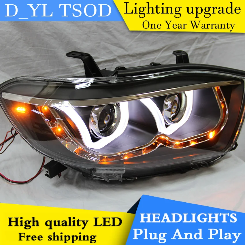 Автомобильная фара DY_L для Toyota Highlander 2009 2011 светодиодный ные фары DRL H7/D2H HID