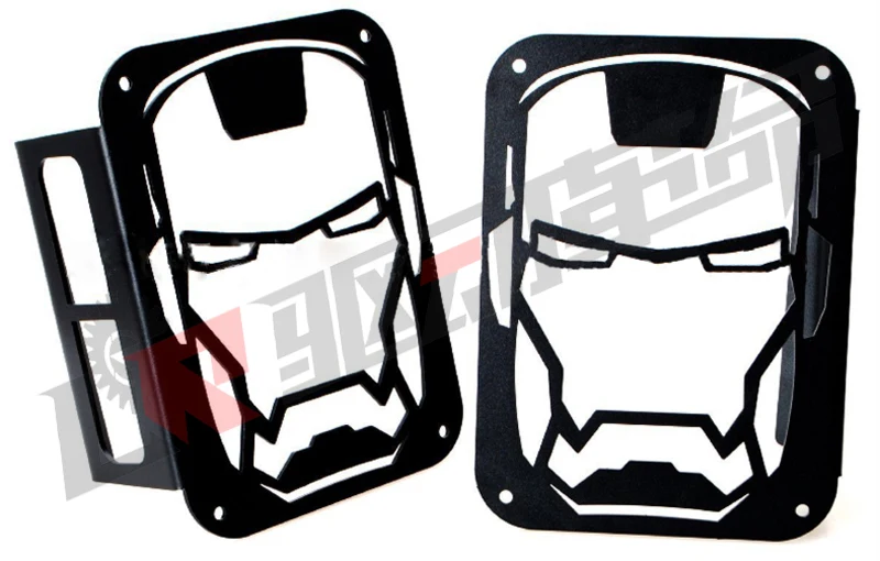 

Wrangler Off Road Tuning Car Styling Accessories Tail Lights Metal Cover Black