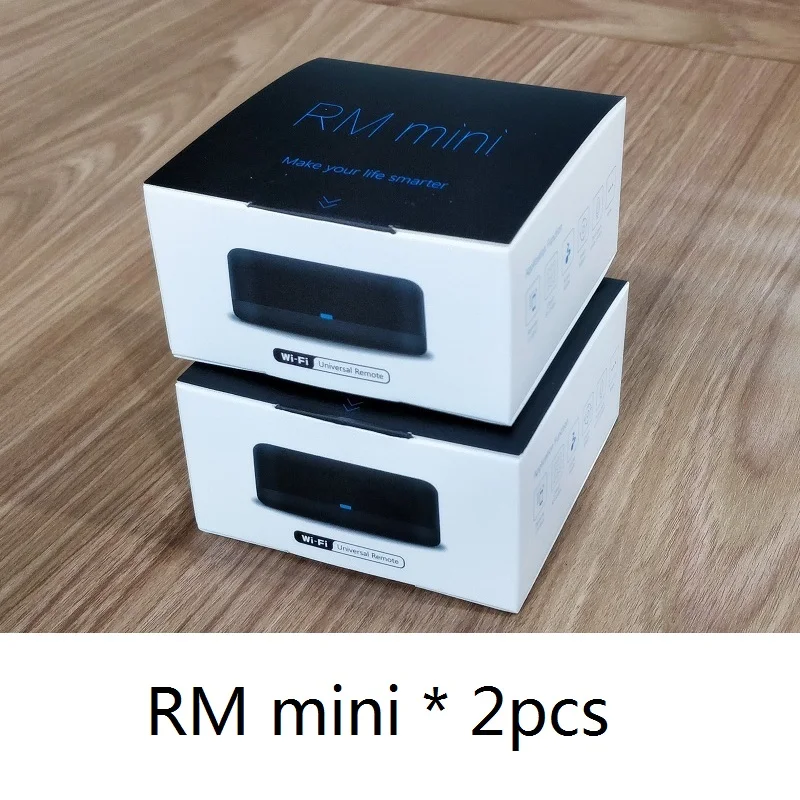 Rm mini Wifi IR пульт дистанционного управления, концентратор, Tuya универсальный пульт дистанционного управления AC, tv box Голосовое управление через Alexa, Google Home, IOS, Android - Цвет: 2pcs