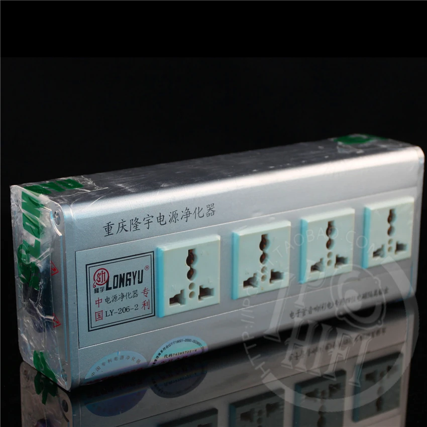 

LONGYU LY-206-2 AC 4 Way / Outlet Socket Equipment Mains Power Supply Purifier Filter Protection Sound system Energy Saving