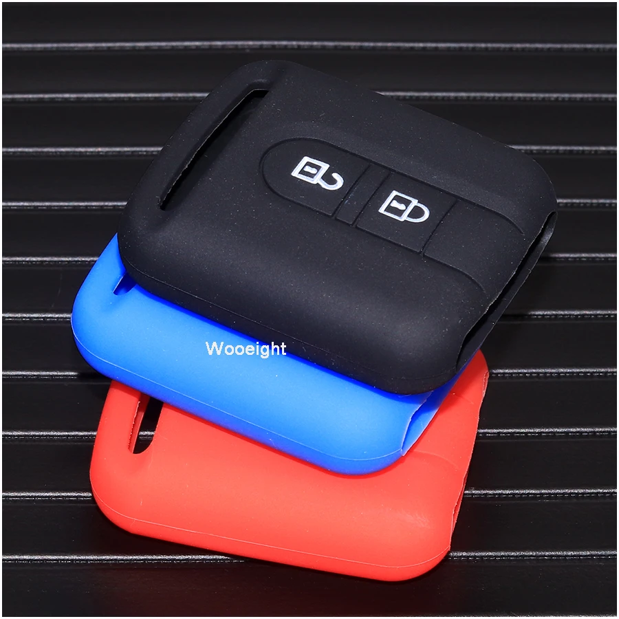 Wooeight 2 Buttons Silicone Remote Car FOB Key Silicone Case Shell For Nissan Qashqai Micra Navara Almera Note E11 Patrol Y61 (7)