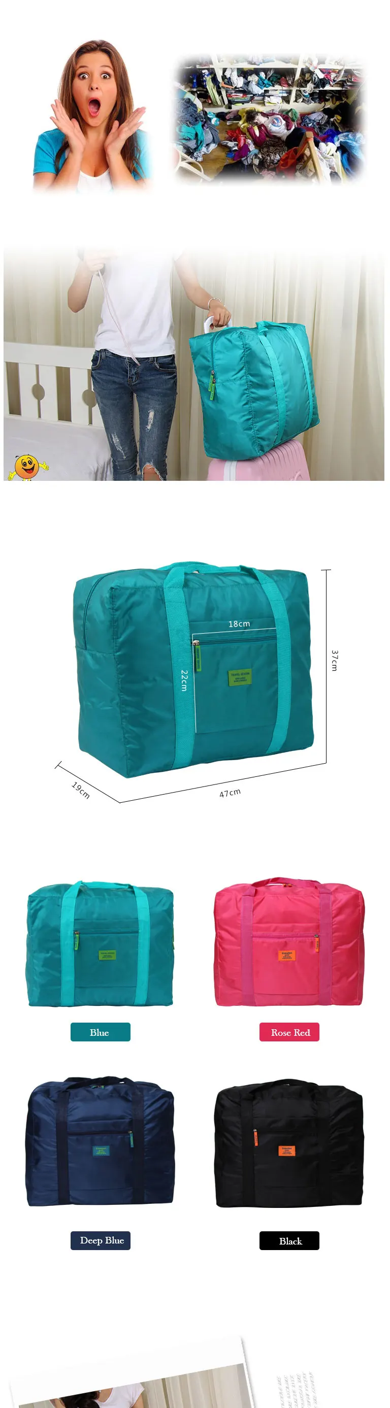 Унисекс Большой ёмкость многофункциональная сумка для путешествий Мода l легкий водостойкий складной хранения нести чемодан Duffle сумка