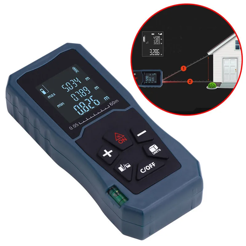 Handheld Laser Distance Meter 40M 60M 80M 100M Mini Laser Rangefinder Laser Tape Range Finder Diastimeter Measure Handheld Laser Distance Meter 40M 60M 80M 100M Mini Laser Rangefinder Laser Tape Range Finder Diastimeter Measure