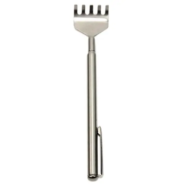 

HTHL-Skimmer Back Hand Telescopic Stainless Steel Pr Extendable Back Massager Silver