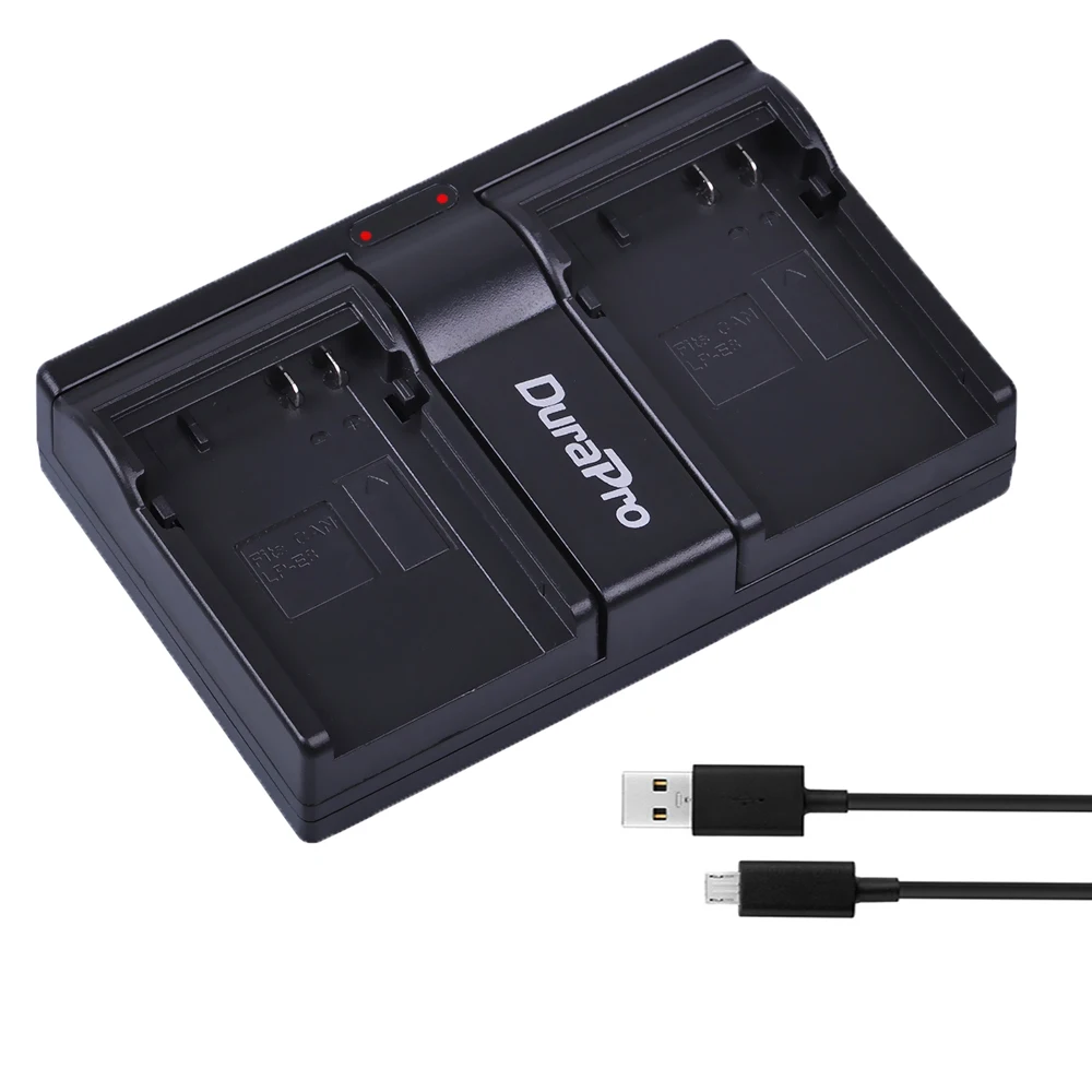 Зарядное устройство с двумя USB-портами для камер Canon EOS 550D 600D 650D 700D kiss X4 X5 X6i X7i Rebel T2i