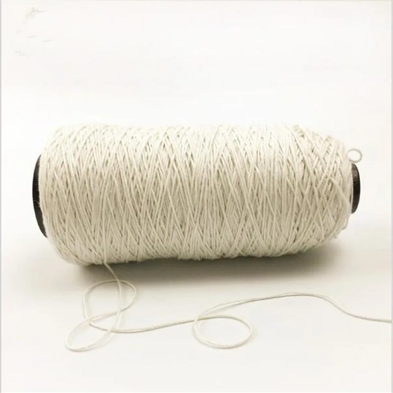 Fil de ficelle de fil de Jute filé à la main naturel de mercerie de fil de lin français blanc de 500 mètres pour le cadeau de tricotage de Crochet