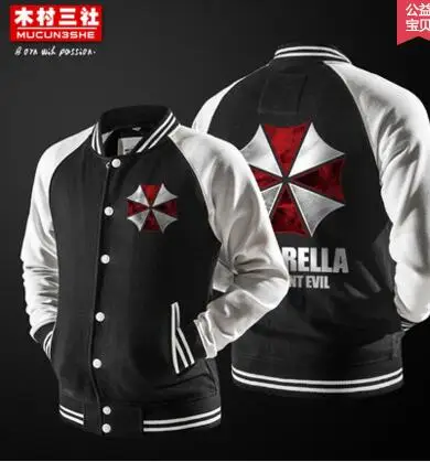 HD33 Autumn Winter Umbrella Resident Evil Sweatshirts Casual Hoodie Men Cosplay Costume Men s Game