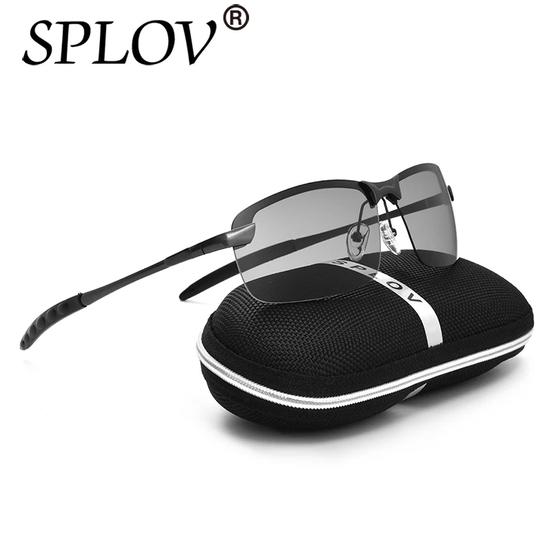 

New Ray HD Brand New Designer Photochromic Sunglasses Men Fashion Vintage Polarized Discoloration Points Driving Fishing