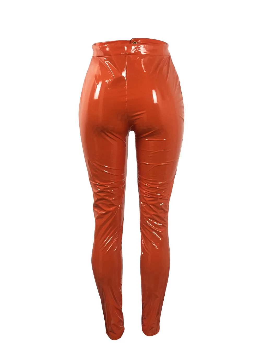 QILI женские брюки-карандаш из искусственной кожи черные розово-красные оранжевые желтые черные кожаные брюки модные повседневные брюки
