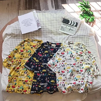 

Vogue Printed White Summer T Shirt Men Cotton Funny Japanese Streetwear HipHop Cartoon Harajuku Camisetas Korea Men Clothes 2019
