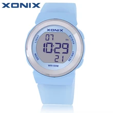 Hot XONIX Fashion Women Sports font b Watches b font Waterproof 100m Ladies Jelly LED font