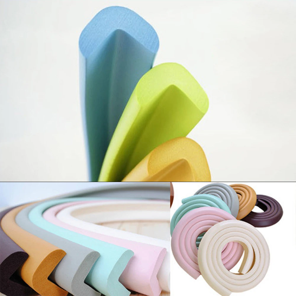 

2MChild Baby Safety Products Desk Table Wall Stair Furniture Edge Corners Security Strap Protection from Children Foam Bumper