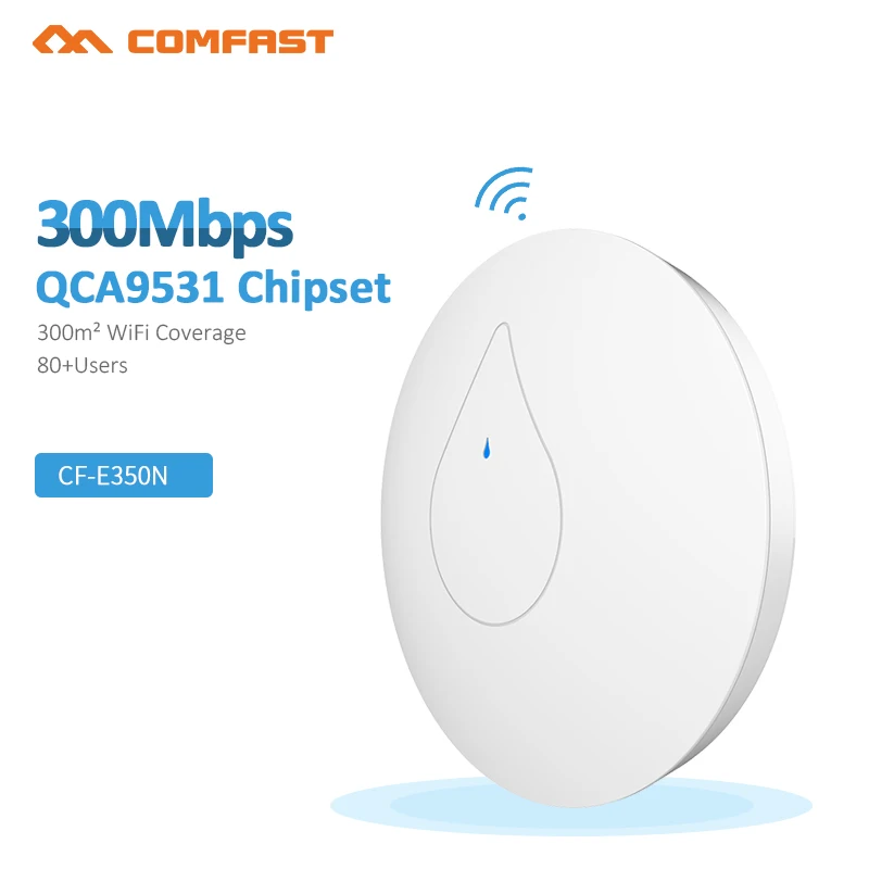 

COMFAST Powerful indoor wireless router 300M Ceiling AP openwrt WiFi Access Point AP 6dbi antenna 48vpoe wi fi signal amplifier