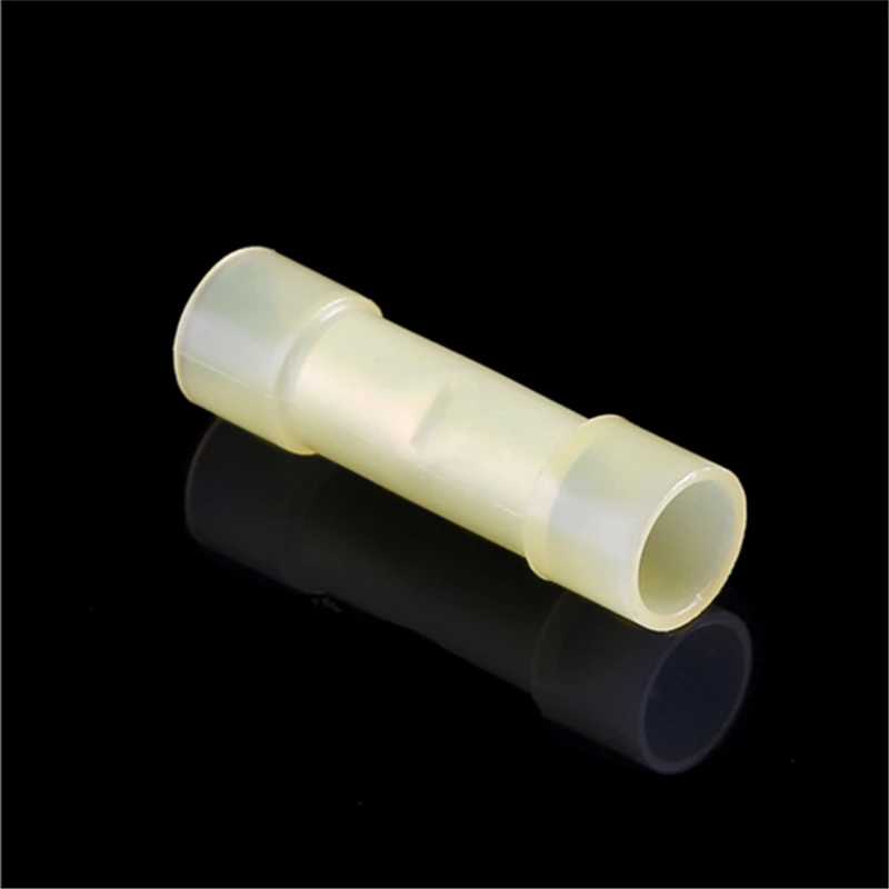 

100PCS Wire Cable Connectors Nylon yellow Crimp Electrical Wire Terminals 12-10 AWG Insulated Butt Connectors Splice Terminal