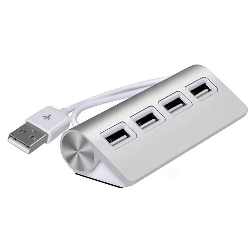 BinFul Супер Скоростной Мини 4 портовый led USB 2 0 UD сплиттер алюминиевый силовой