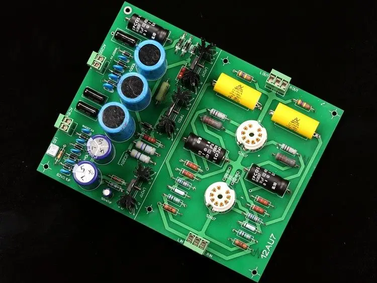 

ZEROZONE Assembeld Hifi 12AU7 Tube Stereo preamplifier board / DIY preamp board L8-27