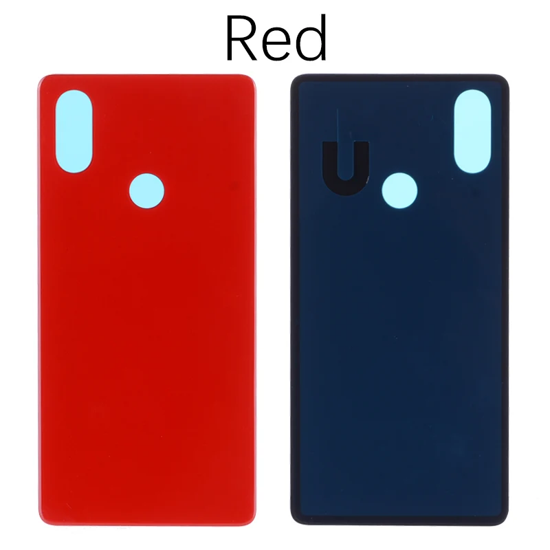 Задняя крышка для Xiaomi mi 8 на батарею черный белый золотой - Цвет: Red