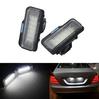 

ANGRONG 18 SMD LED Rear License Number Plate Light White For Mercedes C E CLS SLK Class