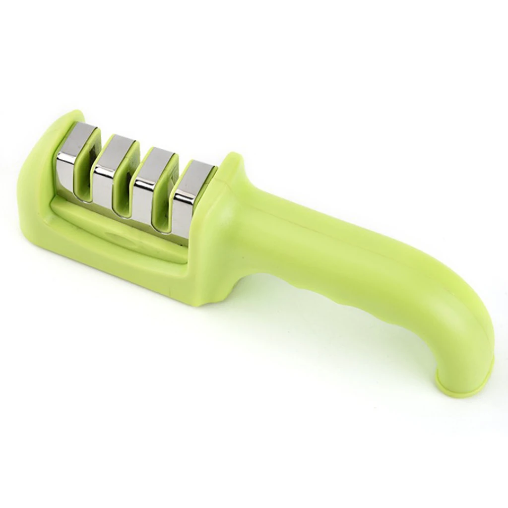 Durable Edge Grip Black Diamond Kitchen Chef 3-Stage Knife Sharpener