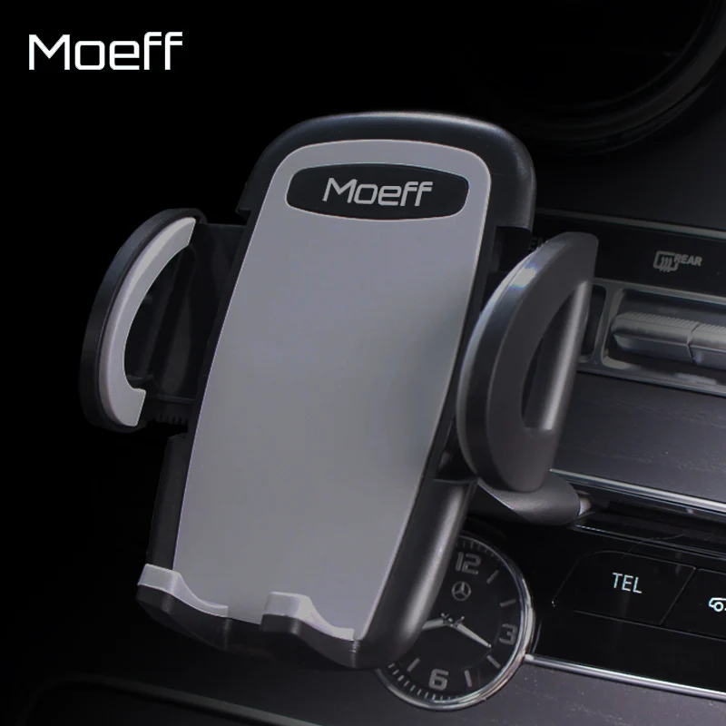 Moeff Universal Car Phone Holder CD Slot Stand Mount Mobile Support Cellular Phone Smartphone Holder in Car For Iphone5 7 8 Plus