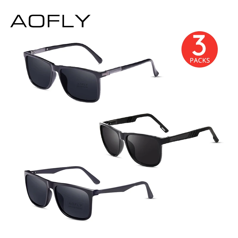 AOFLY 3 упаковки солнцезащитных очков для мужчин и женщин посылка распродажа комплект из 3 очков - Цвет линз: MPACK11