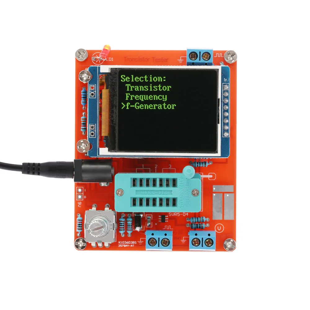 

GM328 Multifunctional LCD Transistor Tester Diode Capacitance ESR Voltage Frequency Meter PWM Square Wave Signal Generator