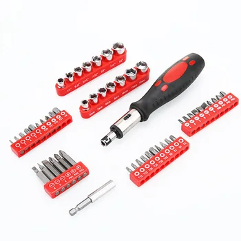 

Multi-function ratchet screwdriver drill set Hardware tools electric drill accessories 52pcs precision screwdriver