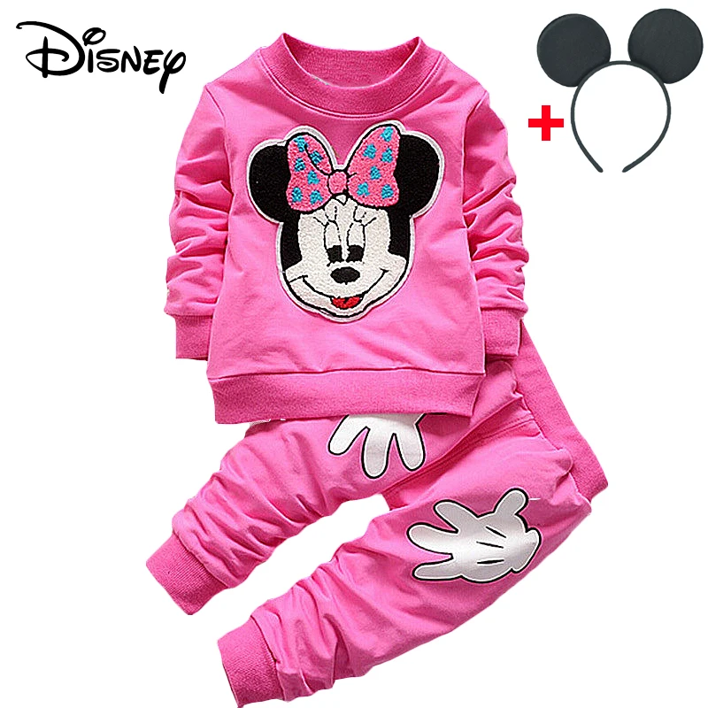 Tenue De Noel Pour Bebe Fille Vetement Disney Mickey Sweat A Capuche Pantalon Lapin Dessin Anime Tenue De Noel Survetement Printemps Automne Aliexpress