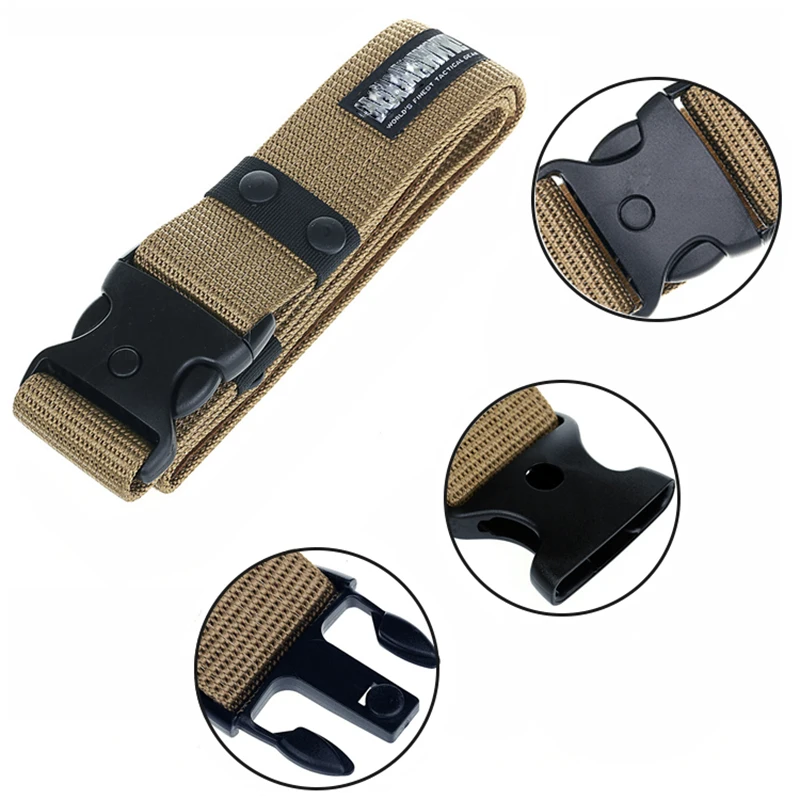 600D Nylon Adjustable Survival Men Heavy Duty Combat Waistband Army Military Tactical Hunting Belts