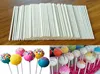 100 pcs Pop Sucker Sticks Chocolate Cake Lollipop Lolly Candy Making Mould White ► Photo 1/6