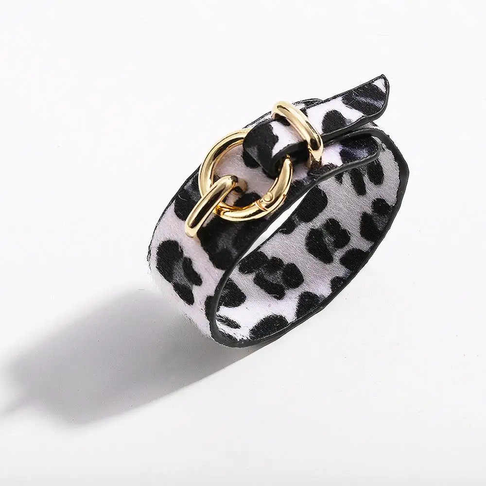 Винтажный дизайнерский круглый кожаный браслет Vedawas из змеиной кожи для женщин Модный Золотой металлический браслет& Браслеты вечерние подарки xg3292 - Окраска металла: 7