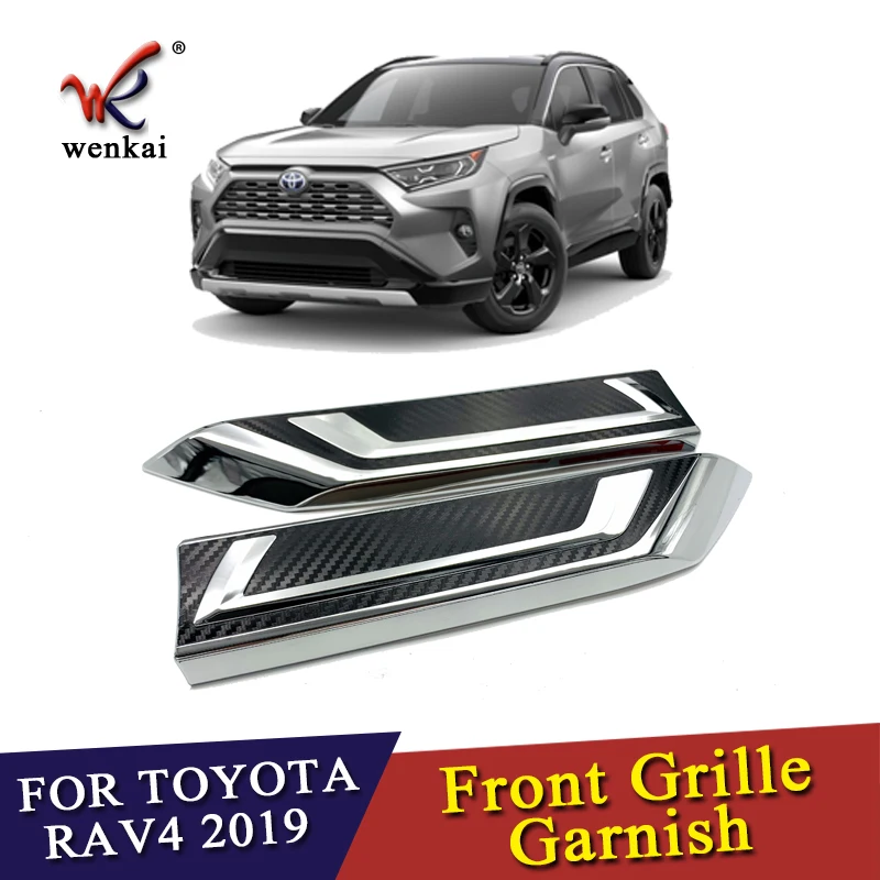 Накладка на решетку радиатора для Toyota Rav4 Hybrid XA50 2019 2020 ABS|Хромирование| |