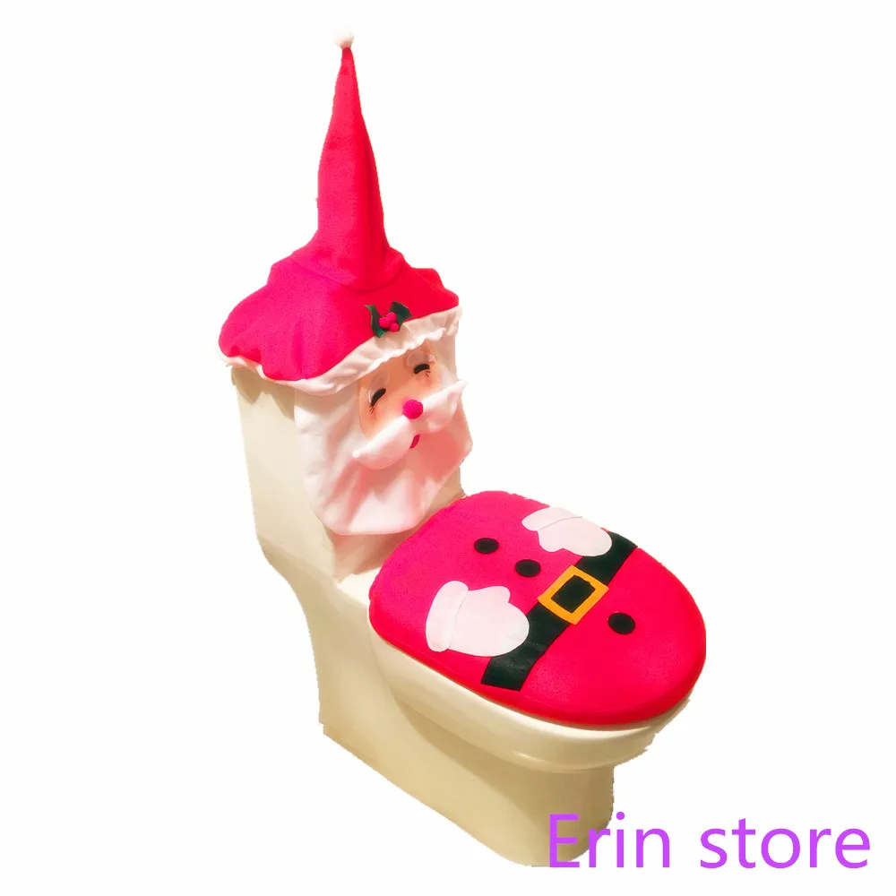 Christmas Ornament Snowman Santa Toilet Seat Cover Rug Christmas Ornament Snowman Santa Toilet Seat Cover Rug Bathroom Set Contour Kerst Adornos De Navidad Para Casa In Covers From