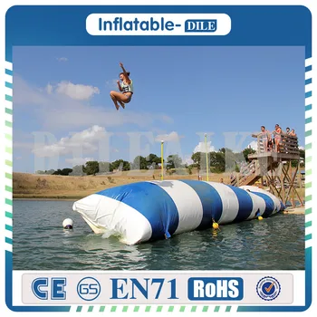 

high quality inflatable water jumping bag/ inflatable water air blast blob/ large air cushions for water game (900x300cm)