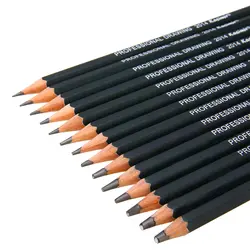 14 шт черный карандаши для рисования по дереву простой карандаш комплект 12B 10B 8B 7B 6B 5B 4B 3B 2B 1B HB 2 H 4 H 6 H Mayitr